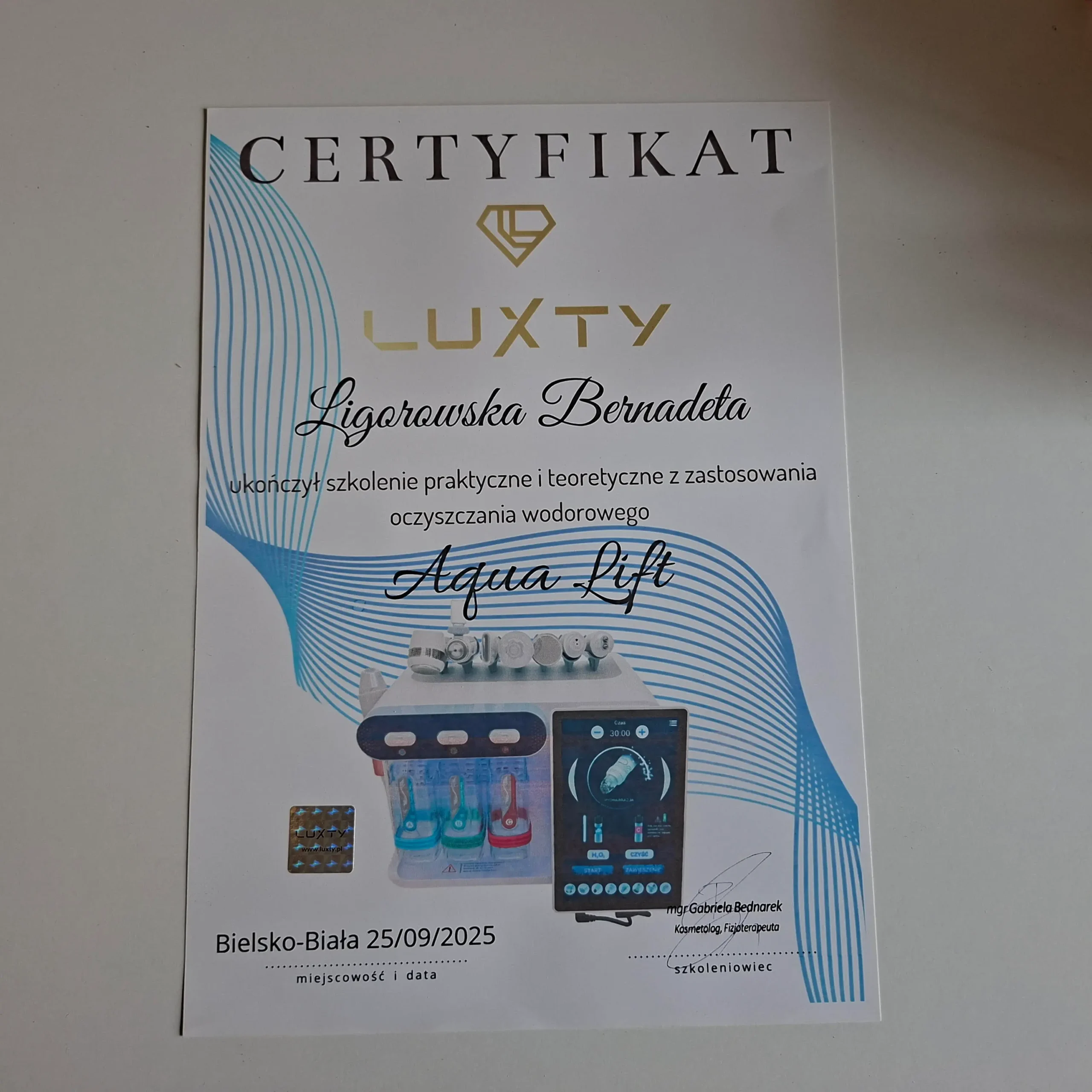 Aqua Lift — oczyszczanie wodorowe